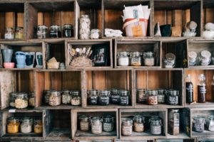 rustic spice rack