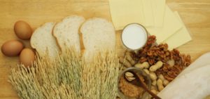 spread of allergen-inducing foods like eggs, bread and wheat, nuts, lactose