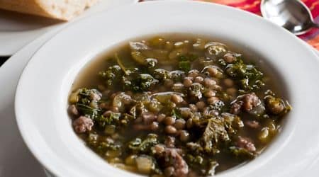 Turkey Sausage and Kale Soup