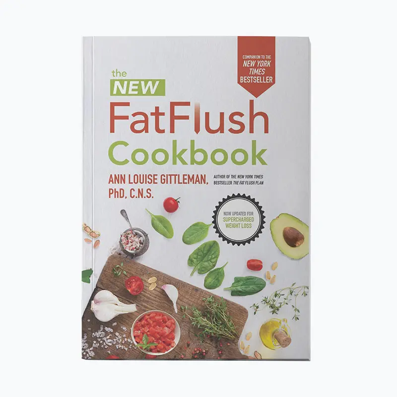 Front book cover of The New Fat Flush Cookbook by Ann Louise Gittleman, PhD, CNS