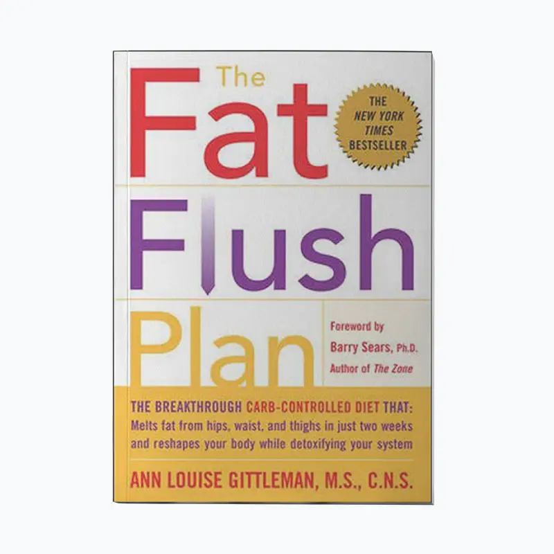 Front book cover of 'The Fat Flush Plan" by Ann Louise Gittleman, PhD, CNS