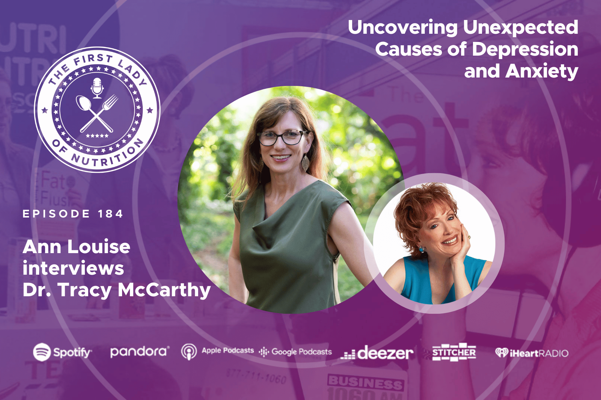 Uncovering Unexpected Causes of Depression and Anxiety - Episode 184: Dr. Tracy McCarthy